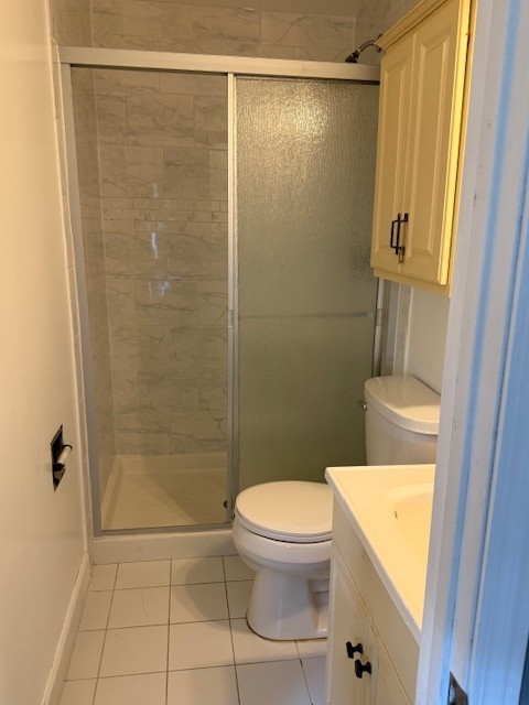 2234 South Goebbert Road, Unit 122 Arlington Heights, IL 60005 - Photo 25 of 29 a bathroom with a shower a toilet and a sink