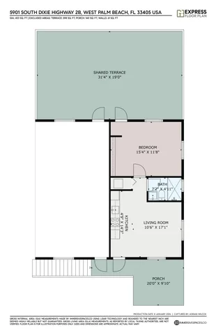 $1,850 | 5909 South Dixie Highway, Unit 2B, West Palm Beach, FL 33405
