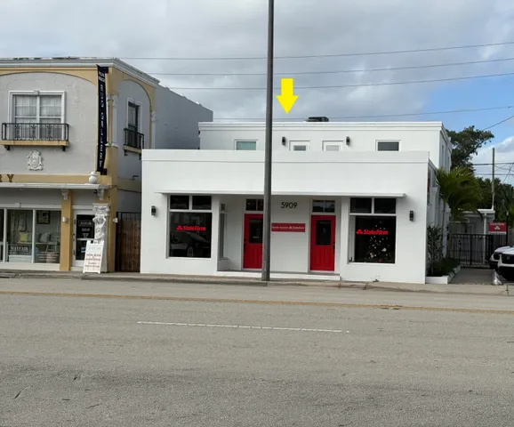 a front view of school