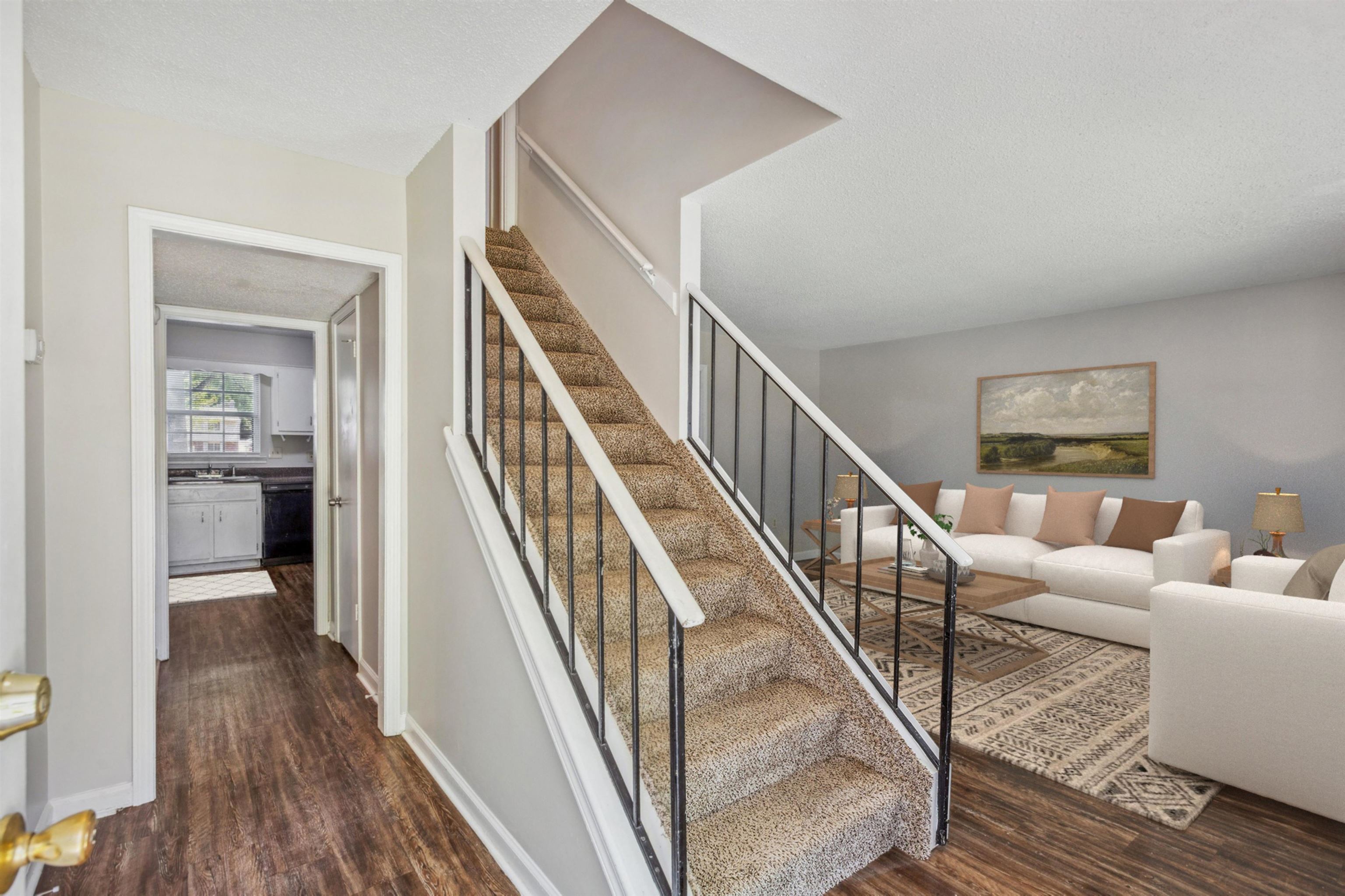 4160 Luther Road Bartlett, TN 38135 - Photo 5 of 28 Stairway featuring wood finished floors and baseboards