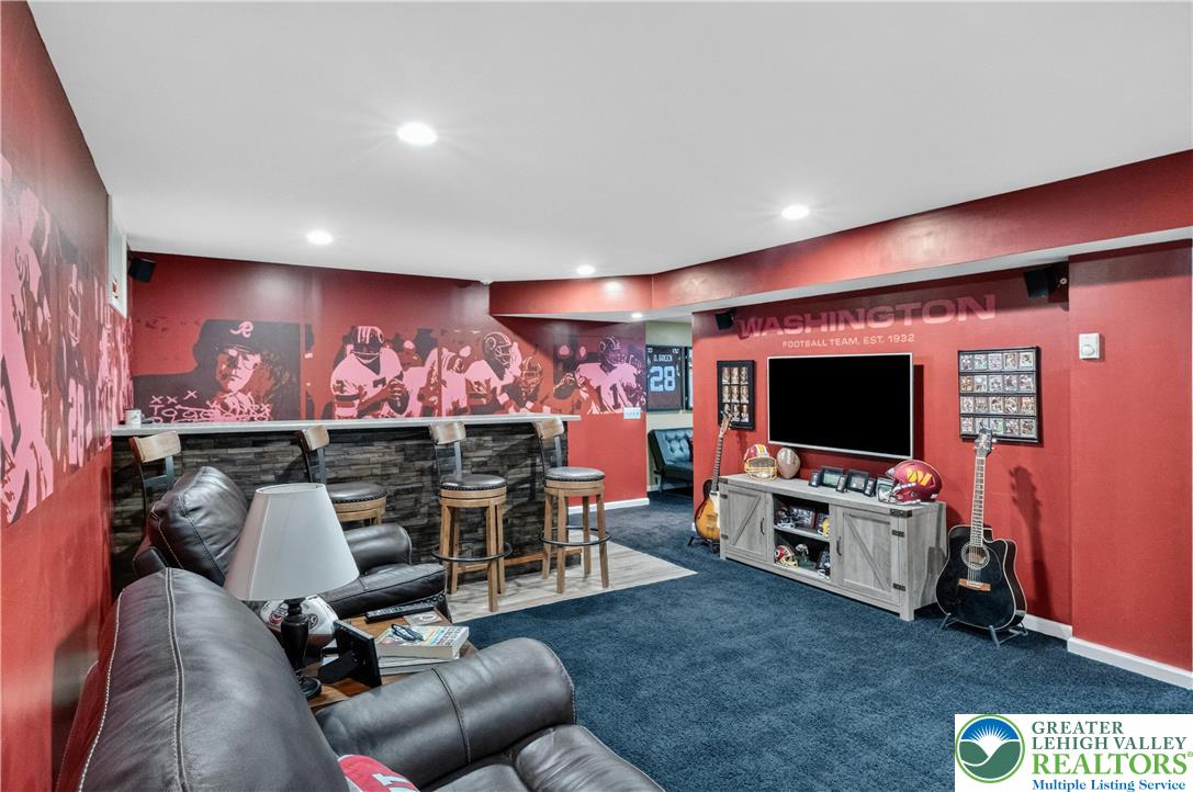 3110 Valley View Drive Bath, PA 18014 - Photo 34 of 64 a living room with furniture and a flat screen tv