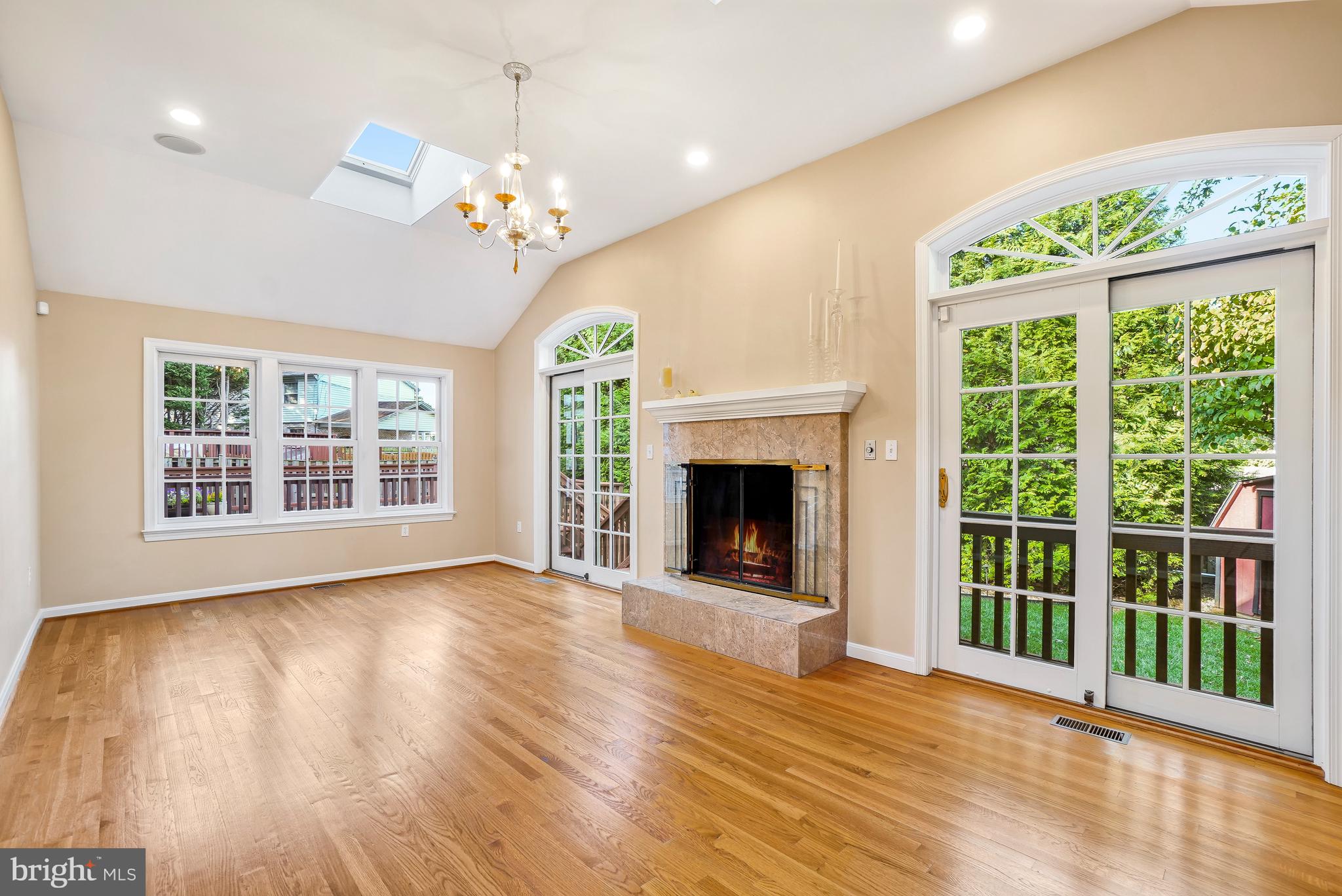 9502 Edgeley Road Bethesda, MD 20814 - Photo 8 of 46 Family Room w/ vaulted ceiling