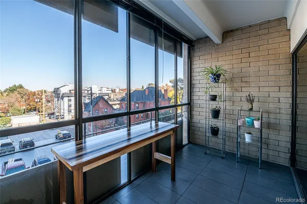 a view of outdoor space with seating area