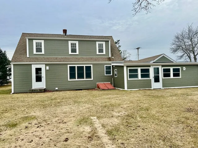 a backyard of a house