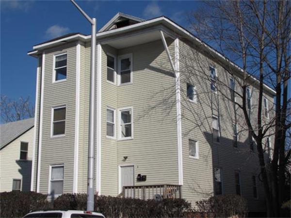 a front view of a house with plants
