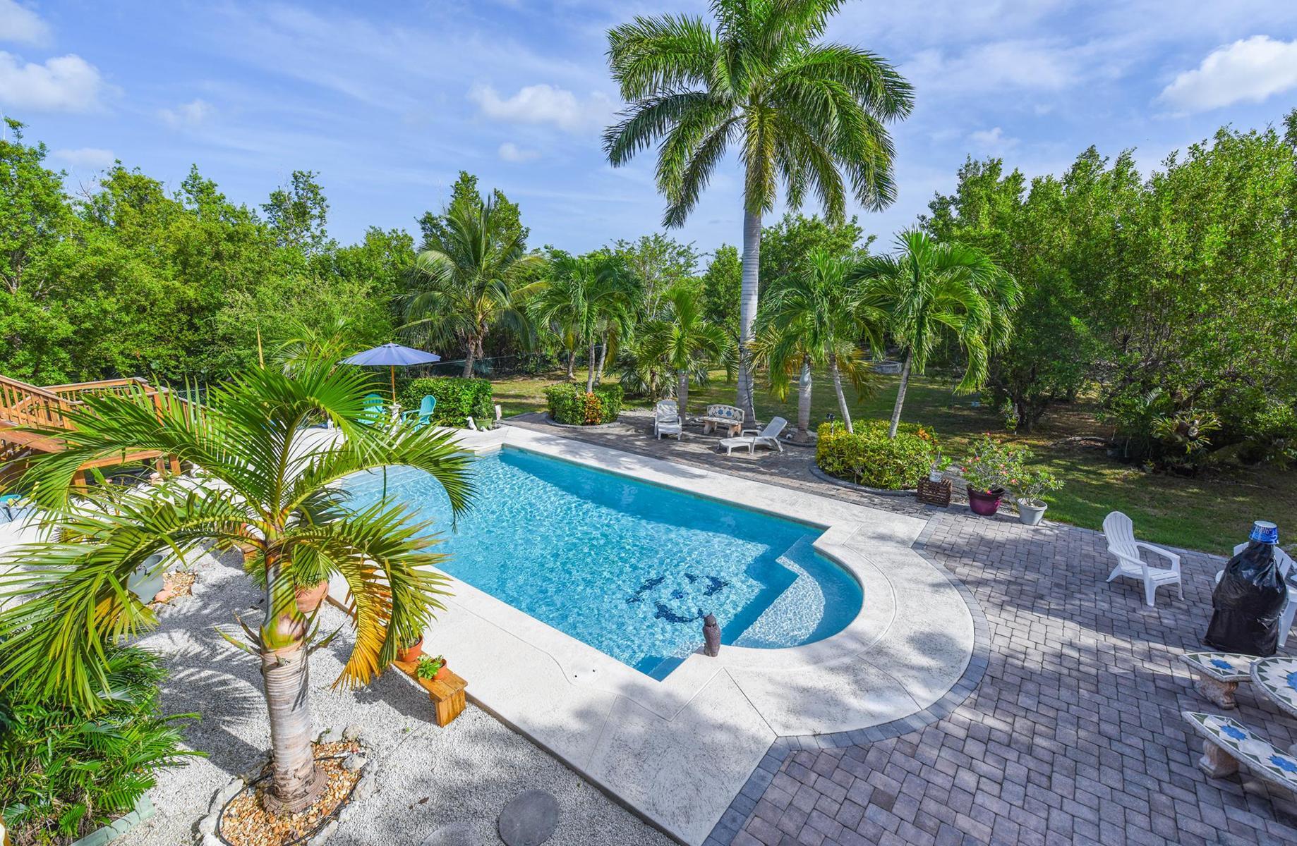 29430 Chickasaw Street Big Pine Key, FL 33043 - Photo 27 of 33 a view of a backyard with plants and a patio