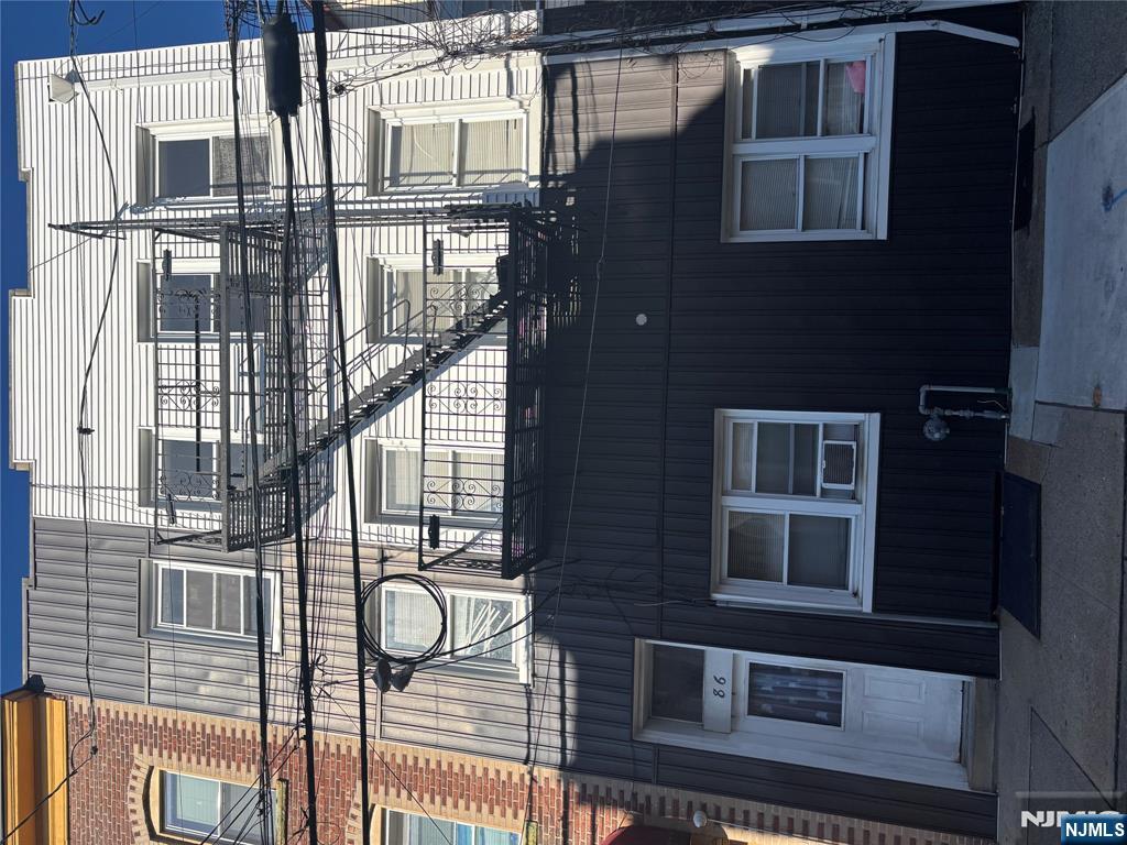 a front view of a building