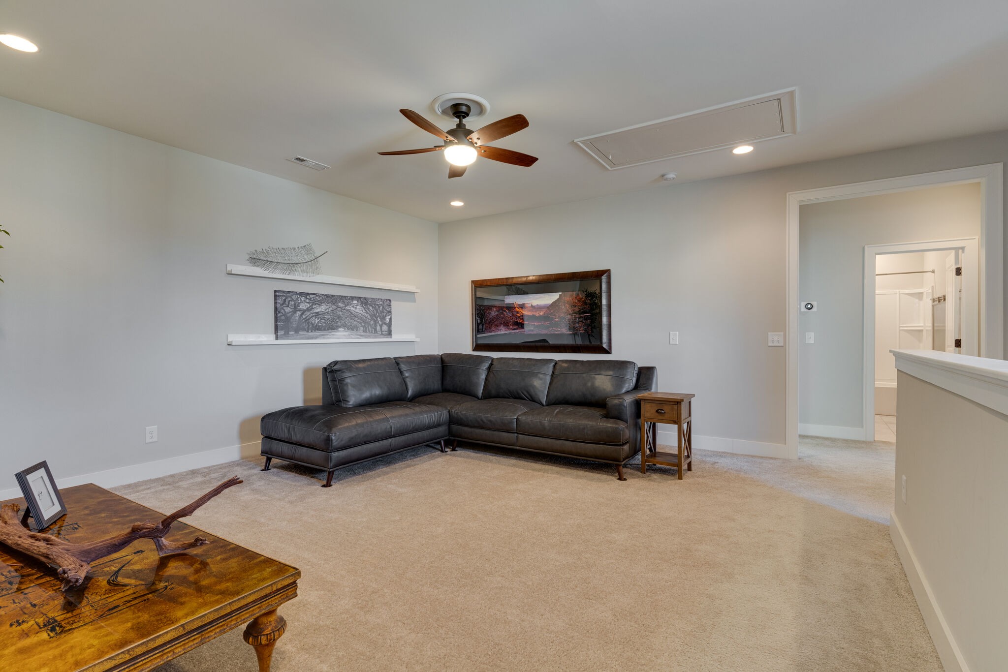 136 Vanner Road Mount Juliet, TN 37122 - Photo 22 of 55 a living room with furniture and a ceiling fan