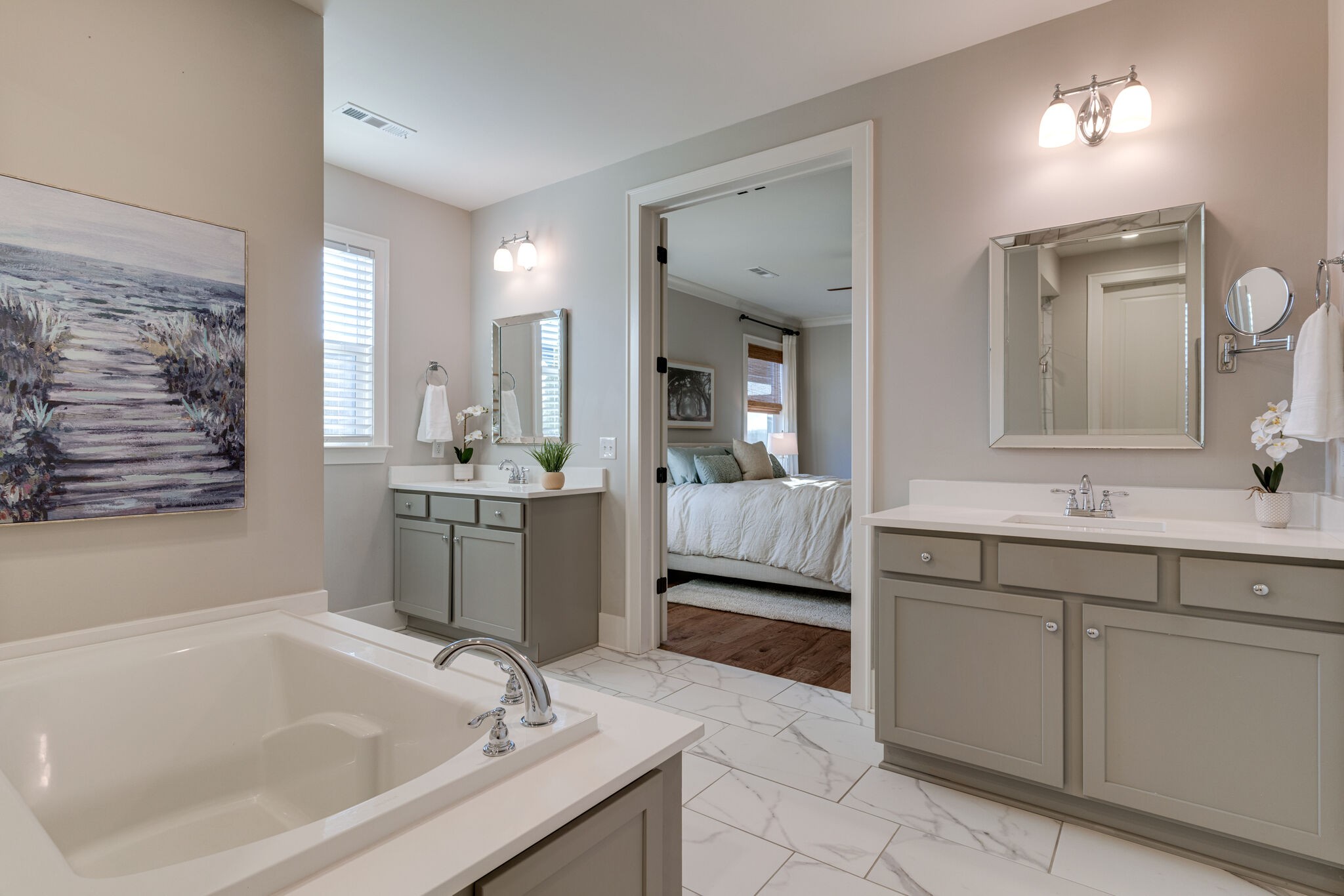 136 Vanner Road Mount Juliet, TN 37122 - Photo 39 of 55 a bathroom with a tub sink and mirror