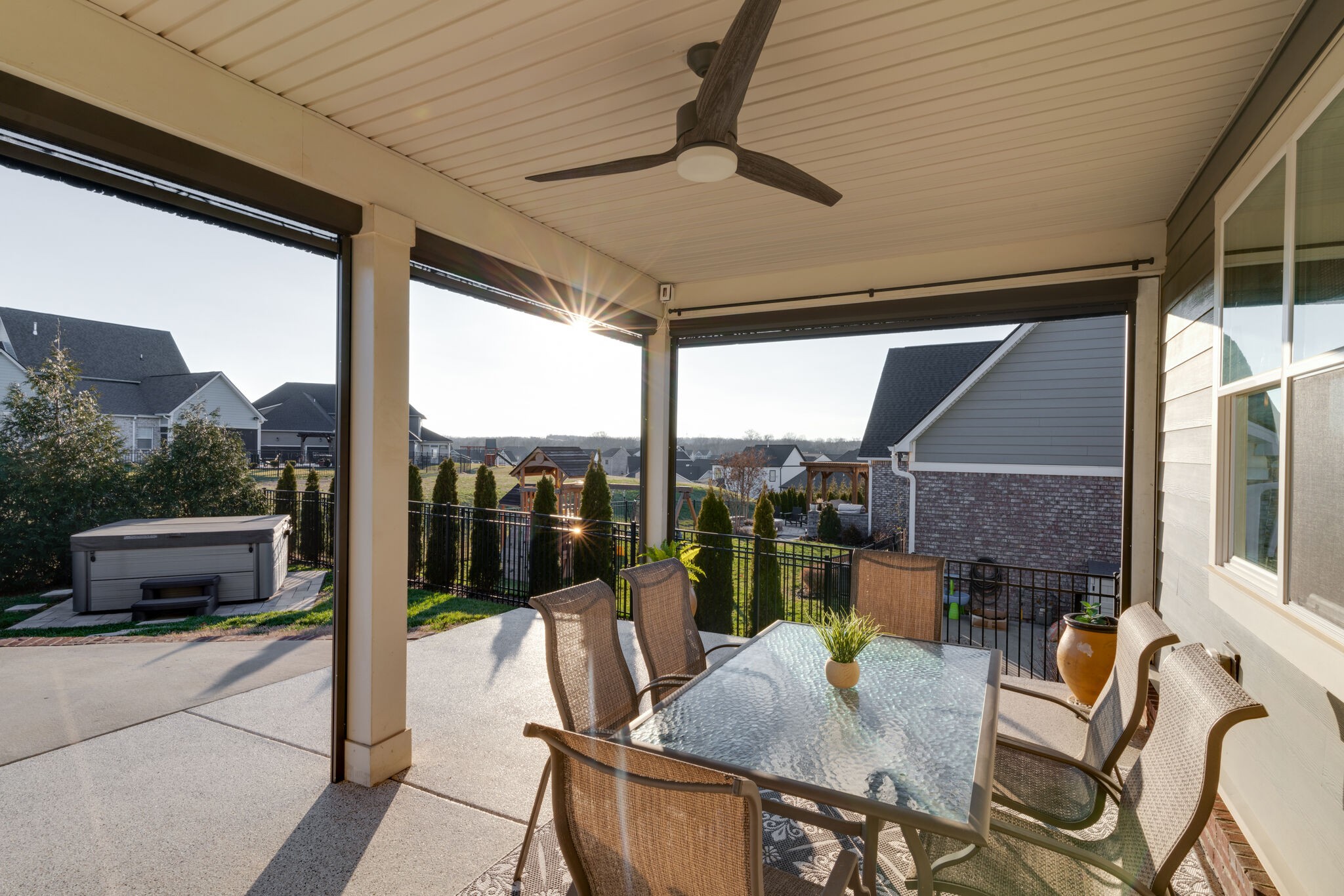 136 Vanner Road Mount Juliet, TN 37122 - Photo 46 of 55 a outdoor space with patio couch and a fireplace
