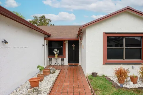 a front view of a house
