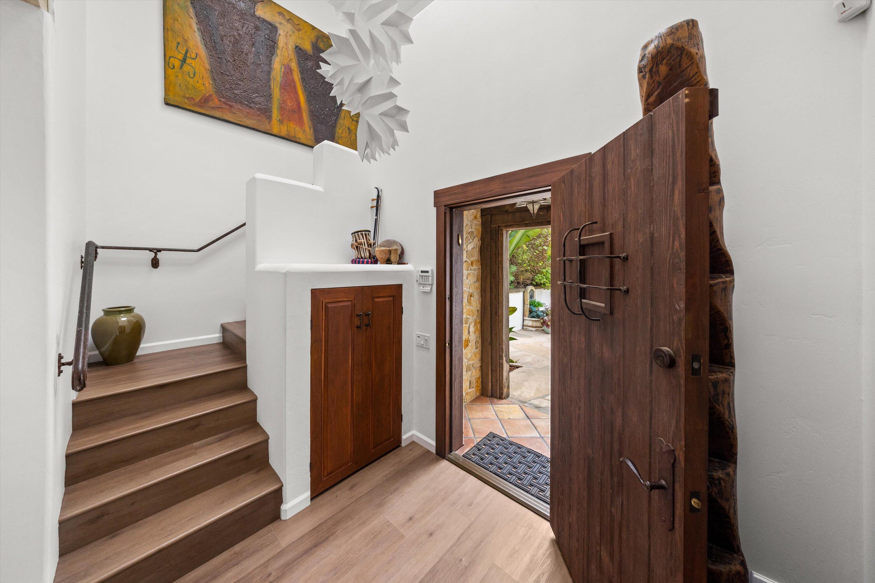 1435 Sycamore Canyon Road Santa Barbara, CA 93108 - Photo 3 of 49 a view of entryway and hall with wooden floor