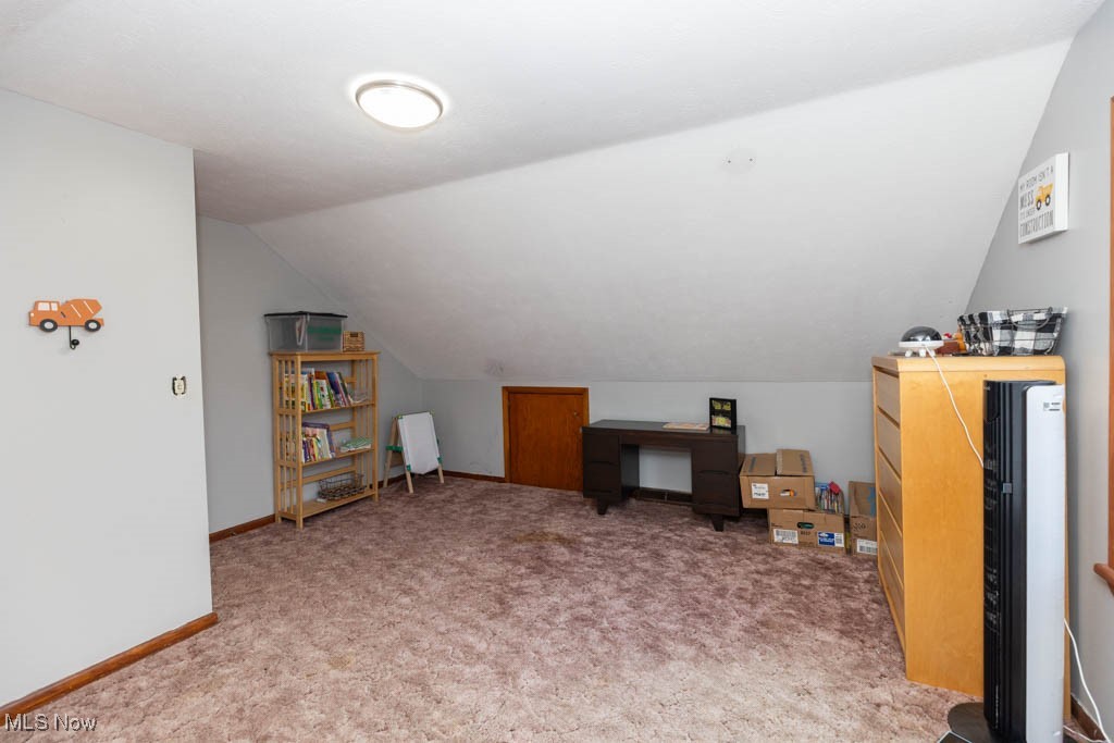 1085 Novak Road Grafton, OH 44044 - Photo 27 of 41 Bonus room featuring light carpet and lofted ceiling