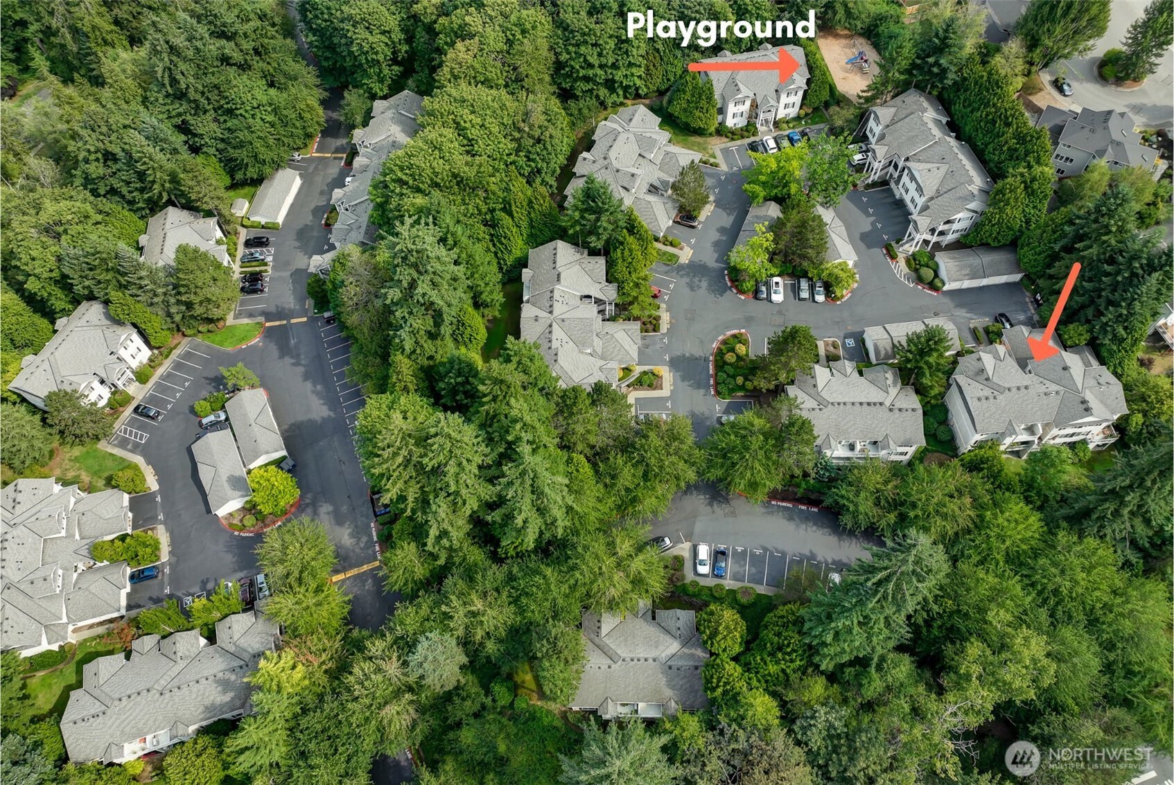 12109 Northeast 171st Place, Unit B103 Bothell, WA 98011 - Photo 35 of 39 an aerial view of multiple house