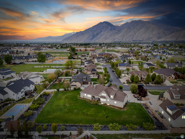 1355 West 1000 South Mapleton, UT 84664 - Photo 71 of 74 Aerial view of residential area with mountains