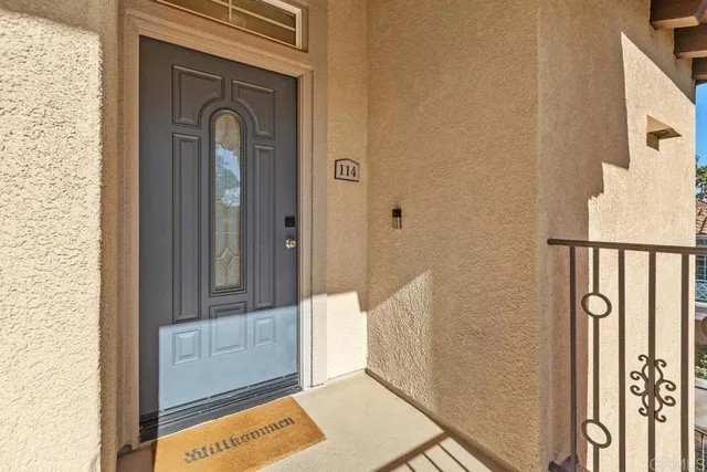 a view of front door