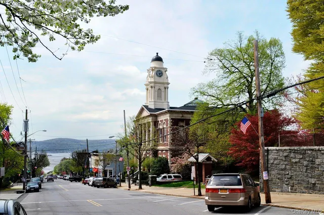 a car parked in front of a building