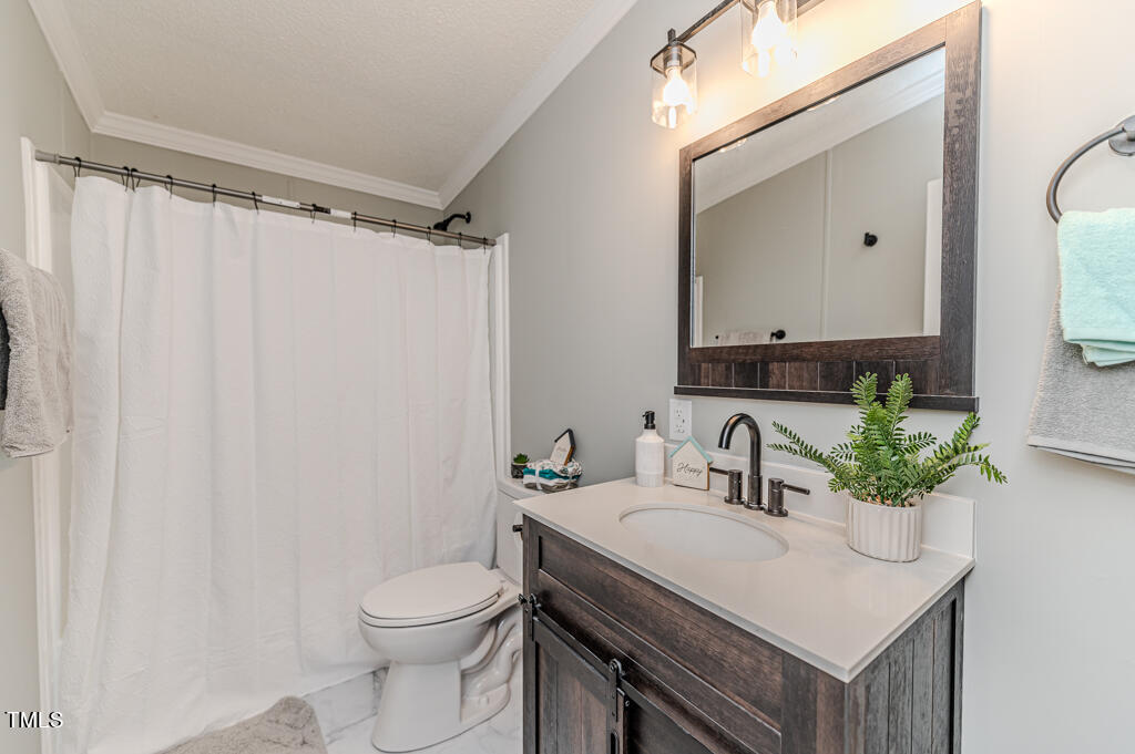 2245 Docs Road Lillington, NC 27546 - Photo 17 of 54 a bathroom with a sink toilet and mirror