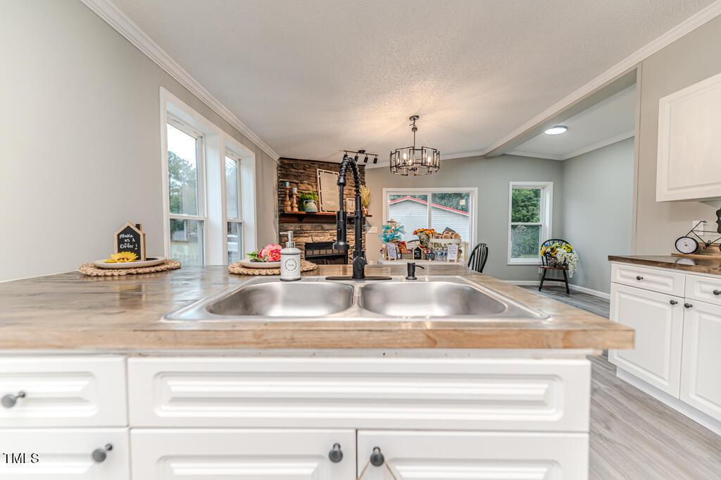 2245 Docs Road Lillington, NC 27546 - Photo 38 of 54 a view with a faucet a sink and dishwasher with wooden floor