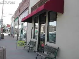 a view of an outdoor space with seating area