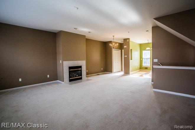 448 Cherry Orchard Road, Unit 77 Canton, MI 48188 - Photo 8 of 22 Great Room Fireplace