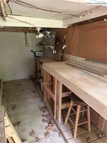 a view of storage and utility room