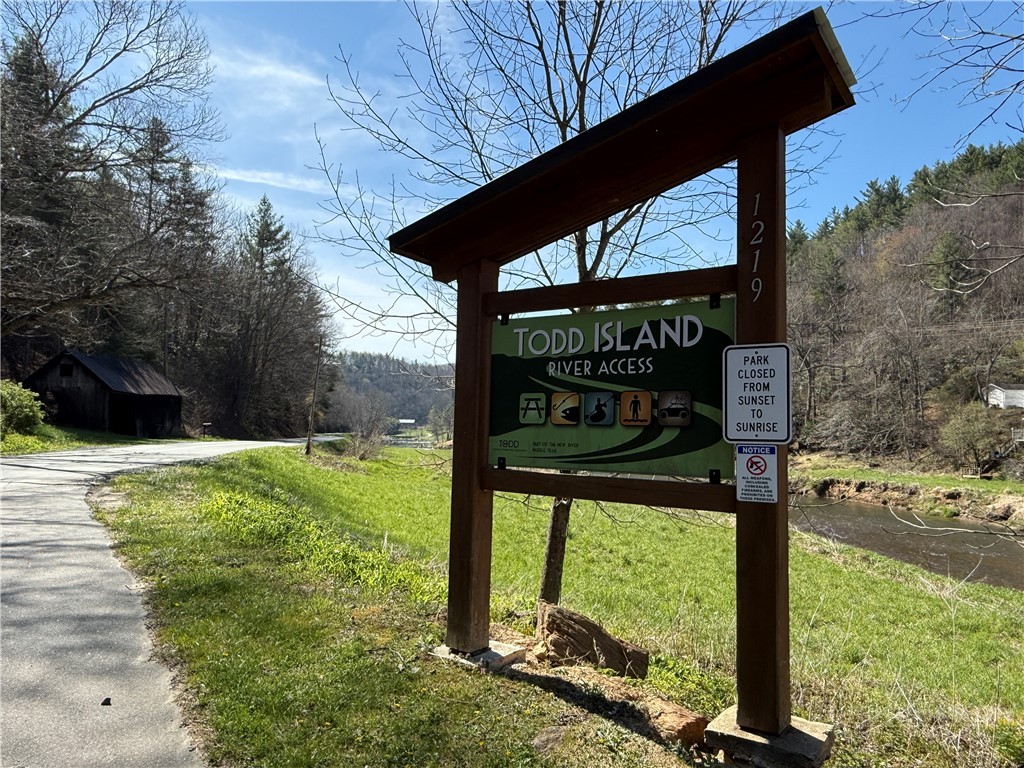 2408 Todd Railroad Grade Road Todd, NC 28684 - Photo 46 of 46 a sign on the side of a road