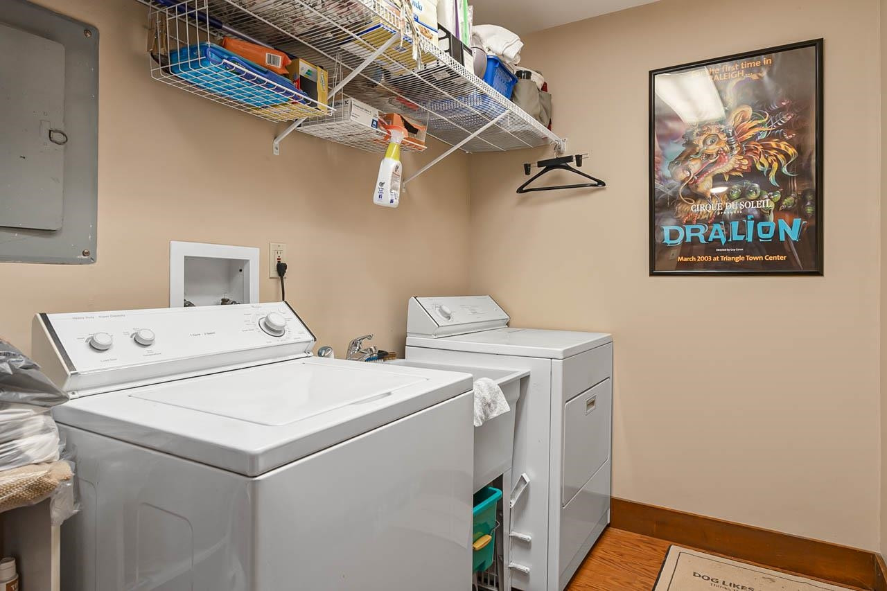 3109 Barnsley Lane Raleigh, NC 27604 - Photo 28 of 50 a utility room with dryer and washer