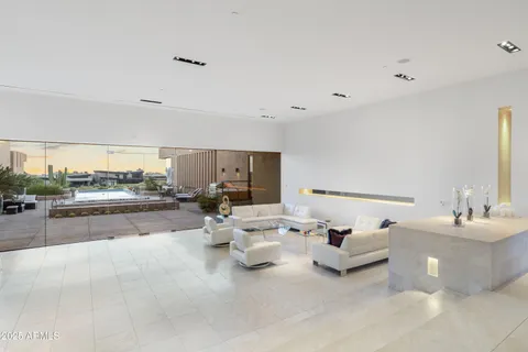 a kitchen with a stove and a refrigerator