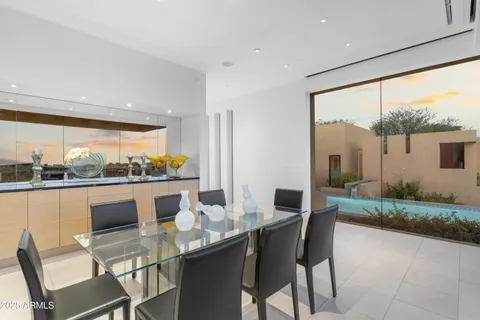 a view of a with a table and chairs