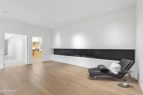 a front view of a house with outdoor space