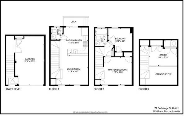 $3,300 | 72 Exchange Street, Unit 1, Waltham, MA 02451