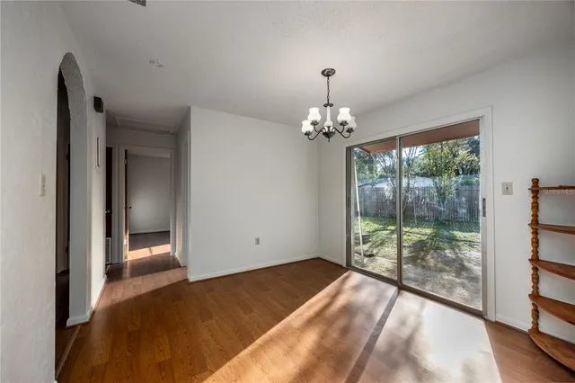 a view of a room with natural light