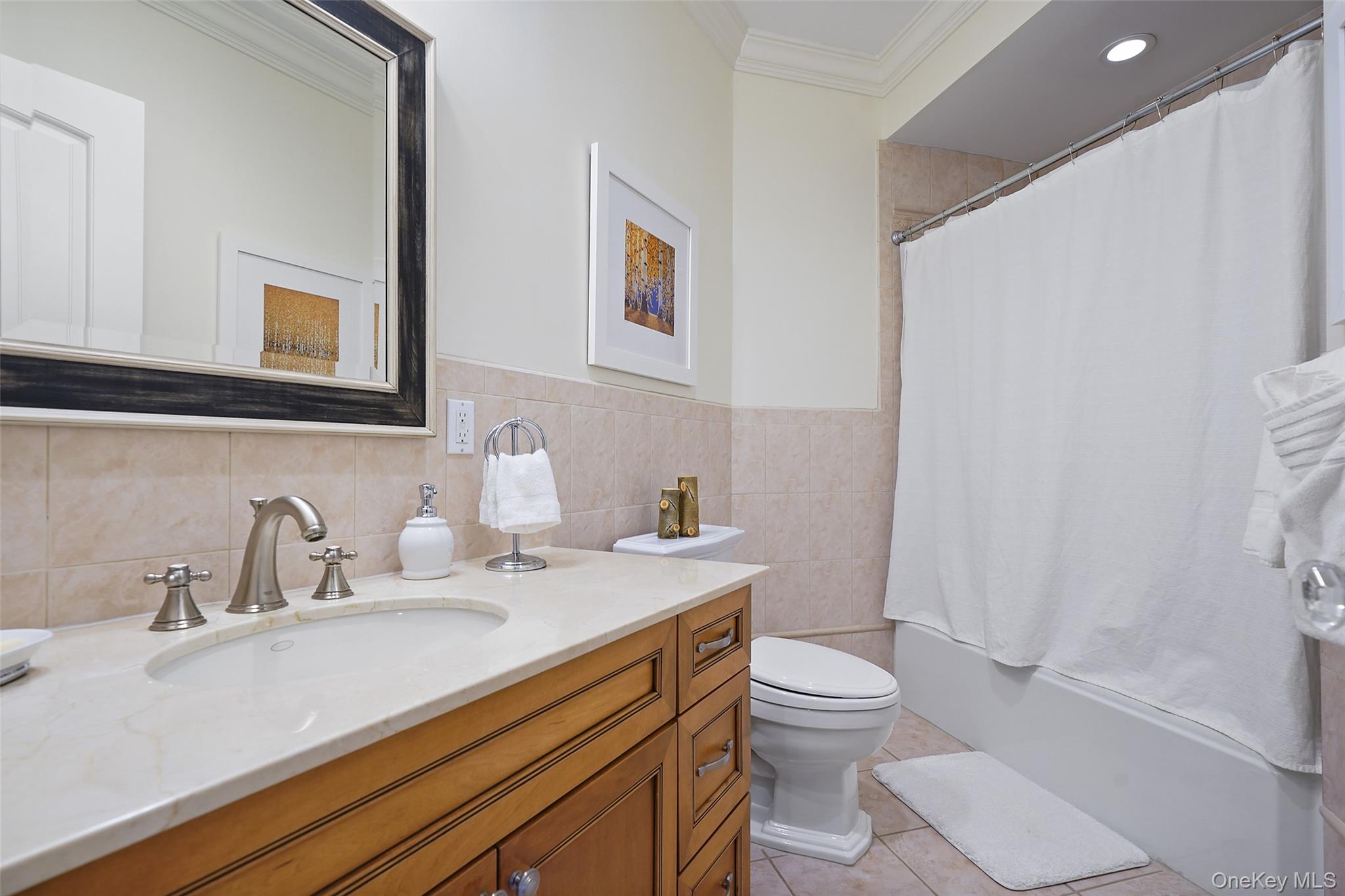 26 Hollow Ridge Road Bedford Corners, NY 10549 - Photo 22 of 39 a bathroom with a sink a toilet and shower