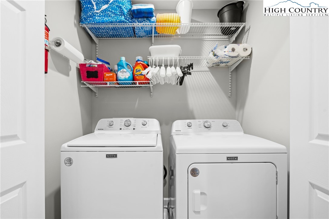 513 Townhomes Place, Unit 27 Boone, NC 28607 - Photo 26 of 33 a utility room with dryer and washer