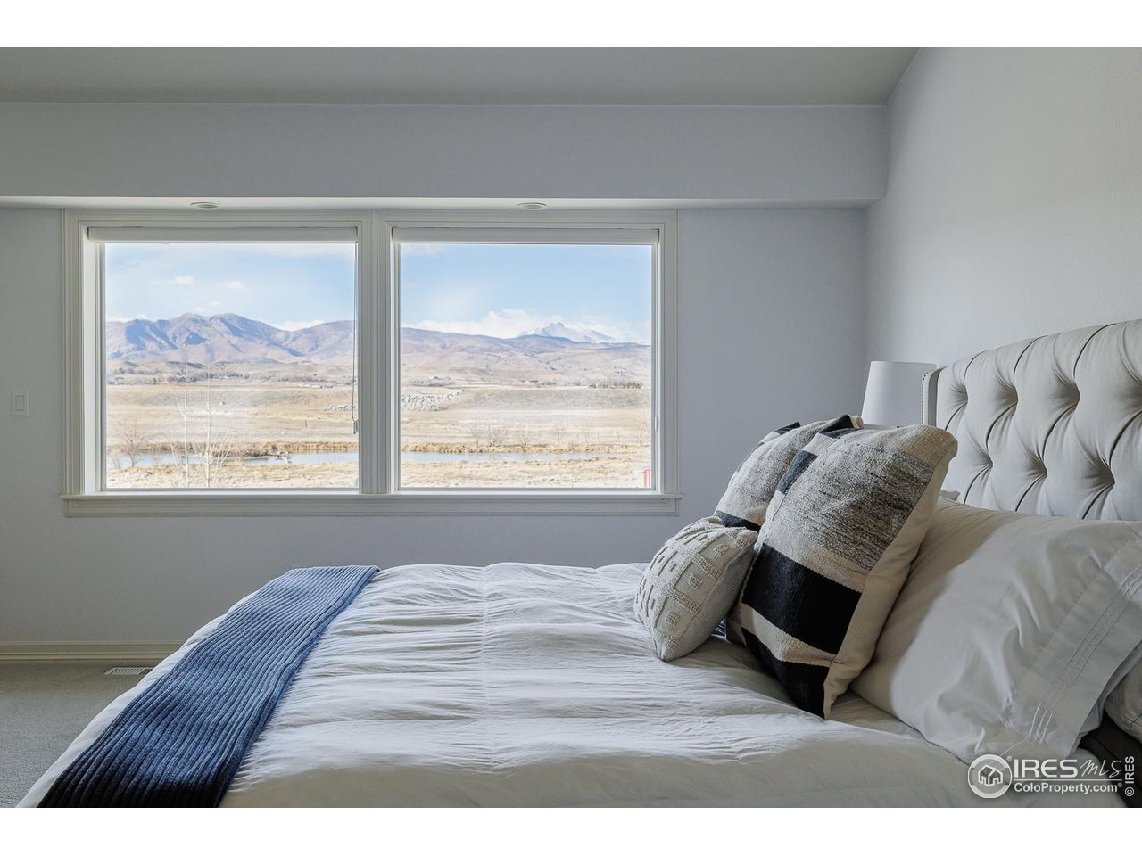 7401 Deerfield Road Longmont, CO 80503 - Photo 28 of 49 View overlooking pond, Lagerman and Long's Peak