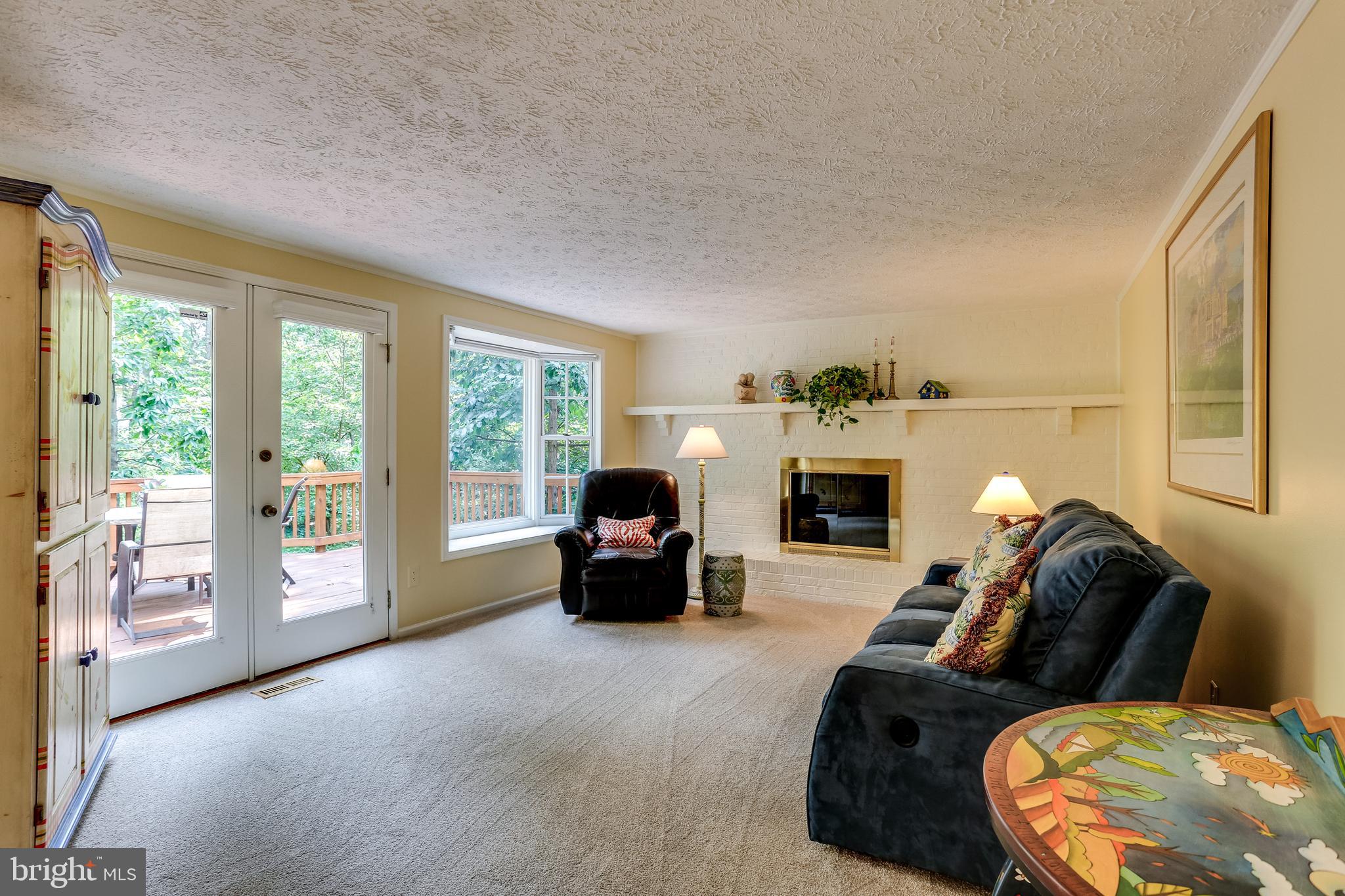 1395 Concord Point Lane Reston, VA 20194 - Photo 12 of 68 Wood burning fireplace, bay window and deck access