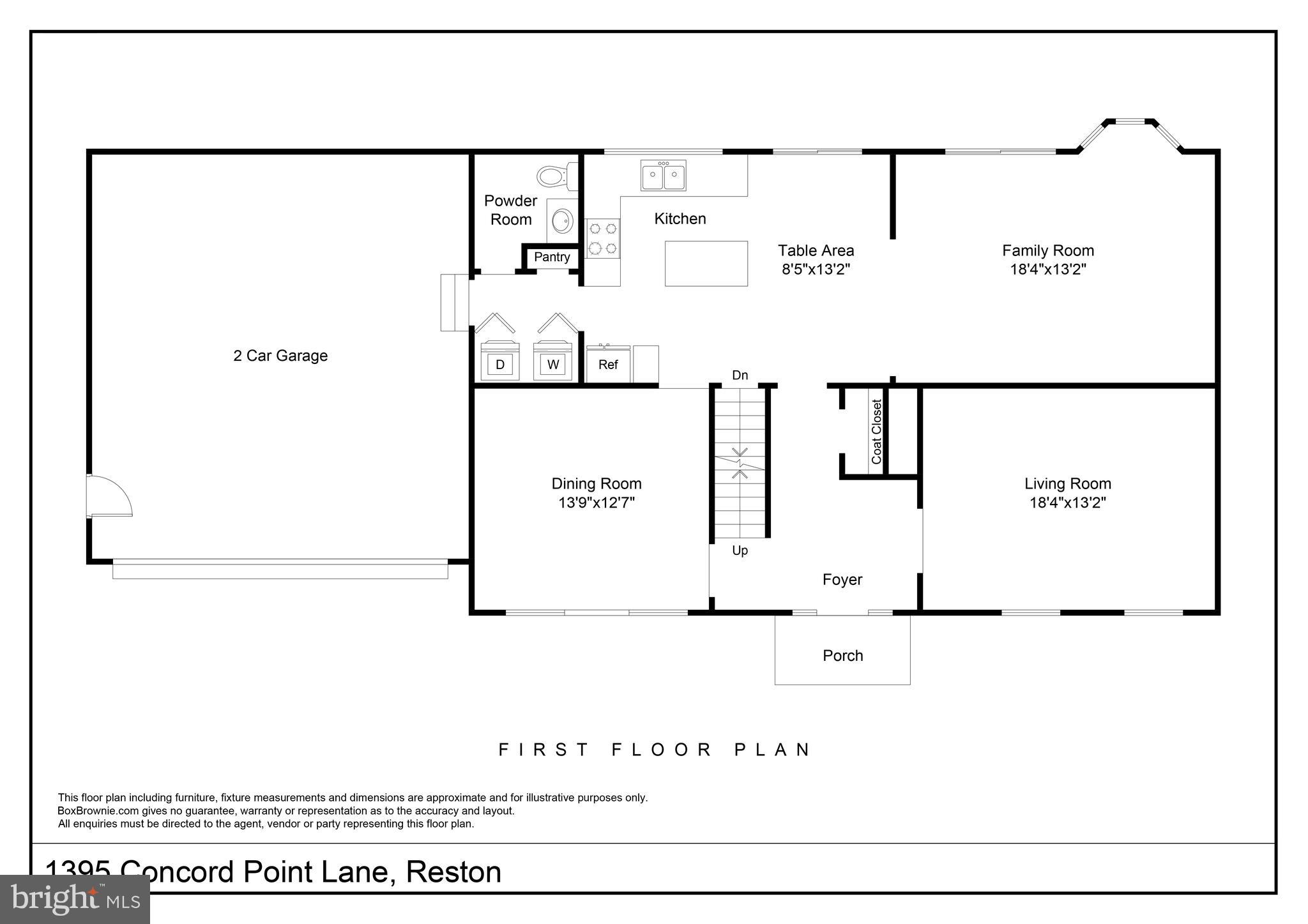 1395 Concord Point Lane Reston, VA 20194 - Photo 66 of 68 Main level floor plan