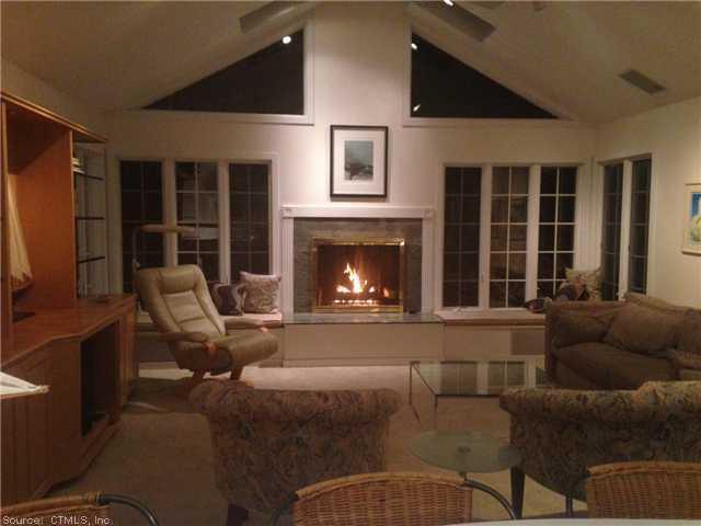 623 Horse Pond Road Madison, CT 06443 - Photo 1 of 1 Den/Family/Great Room. Ranch with Fabulous space, gas fireplace, soaring windows, atmosphere and comfortable.