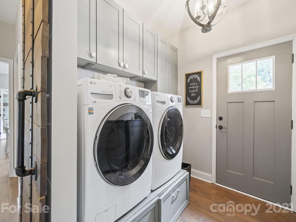 185 Hall Road Mount Ulla, NC 28125 - Photo 22 of 47 a view of entryway with washer and dryer
