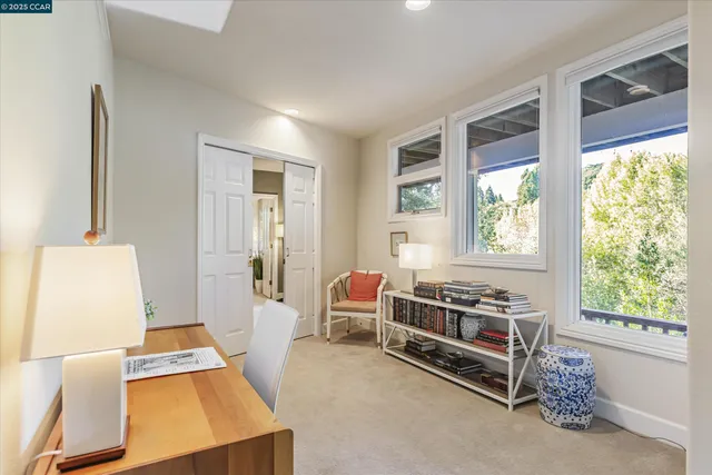 a room with furniture and a window