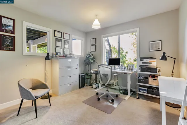 a room with furniture