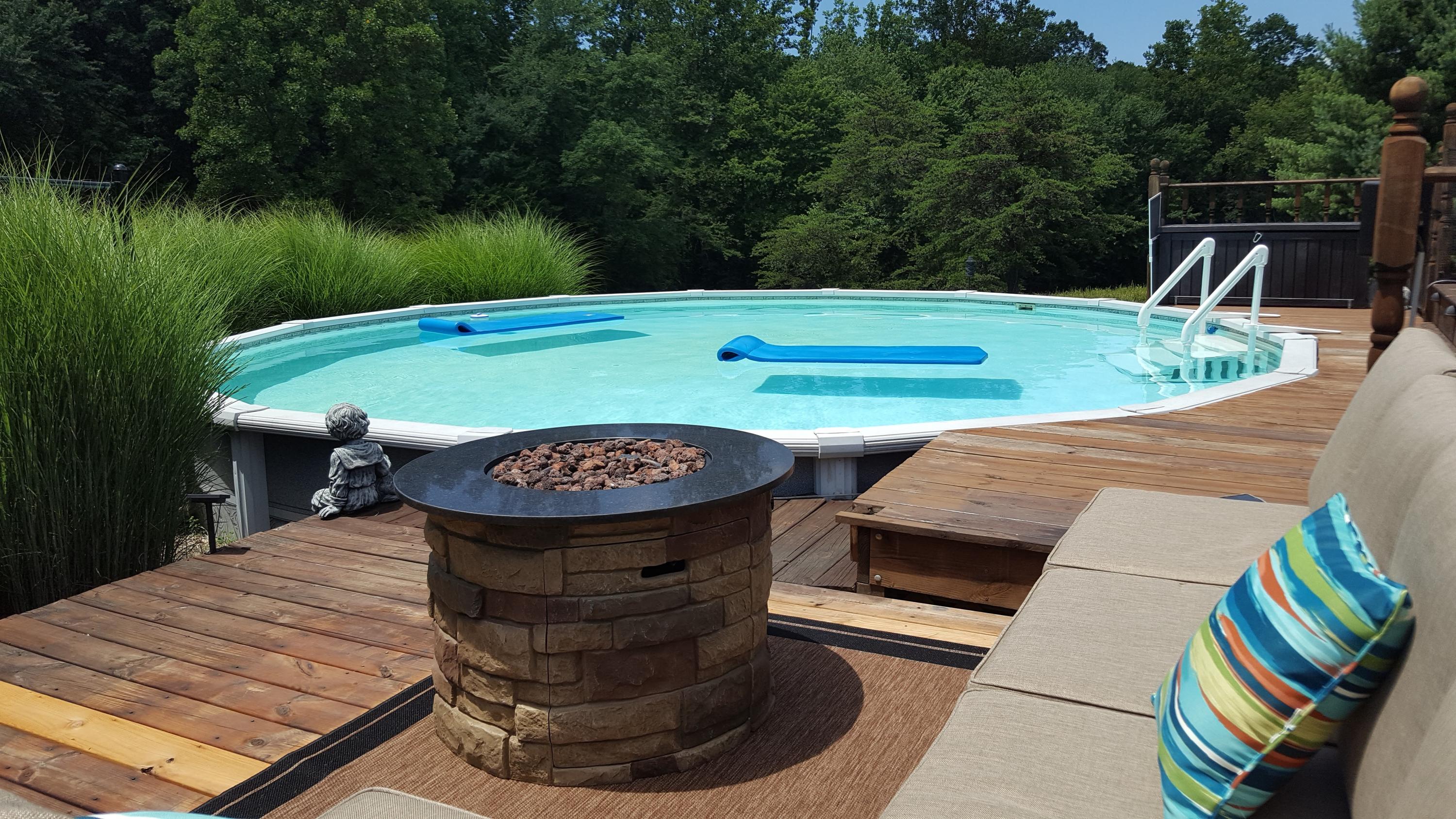 2771 Rutrough Road Southeast Roanoke, VA 24014 - Photo 4 of 31 a view of outdoor kitchen with swimming pool and outdoor seating