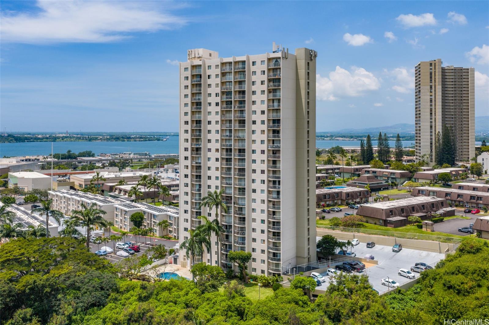 98-1038 Moanalua Road, Unit 7608 Aiea, HI 96701 - Photo 24 of 25 a view of ocean with a multi story building in front of it