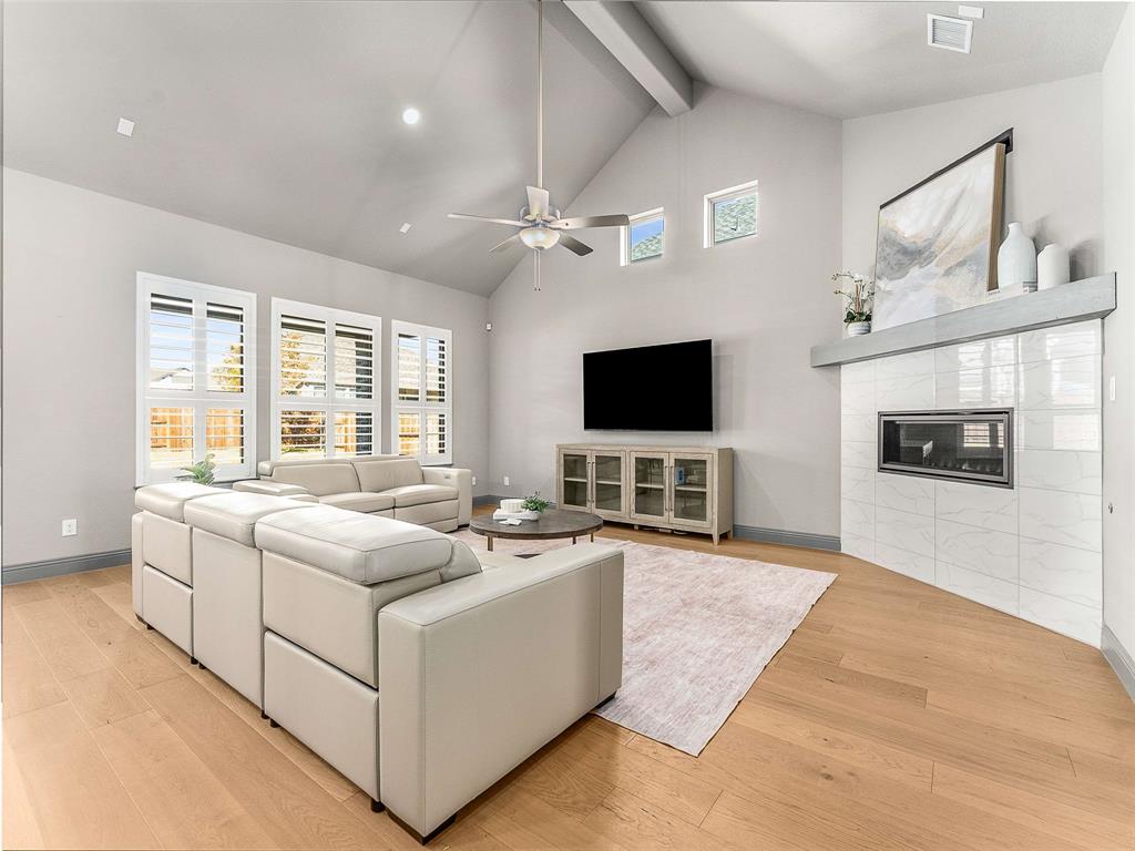 1930 Inwood Lane Prosper, TX 75078 - Photo 10 of 37 a living room with furniture and a flat screen tv