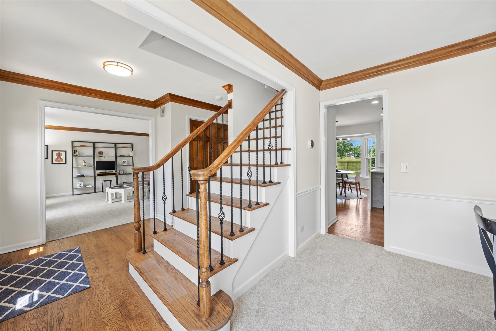 211 Danada Drive Wheaton, IL 60189 - Photo 3 of 51 a view of entryway and hall with wooden floor