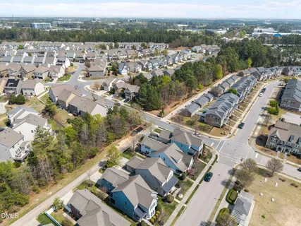 an aerial view of city