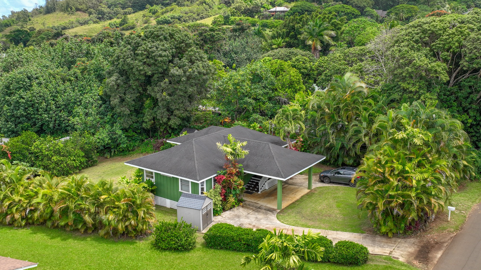 5974 Lokelani Road Kapaa, HI 96746 - Photo 15 of 24 an aerial view of a house
