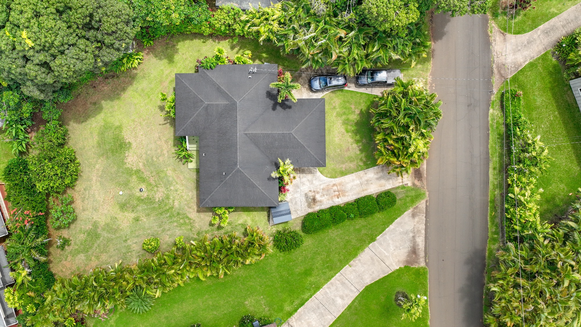 5974 Lokelani Road Kapaa, HI 96746 - Photo 18 of 24 an aerial view of a house