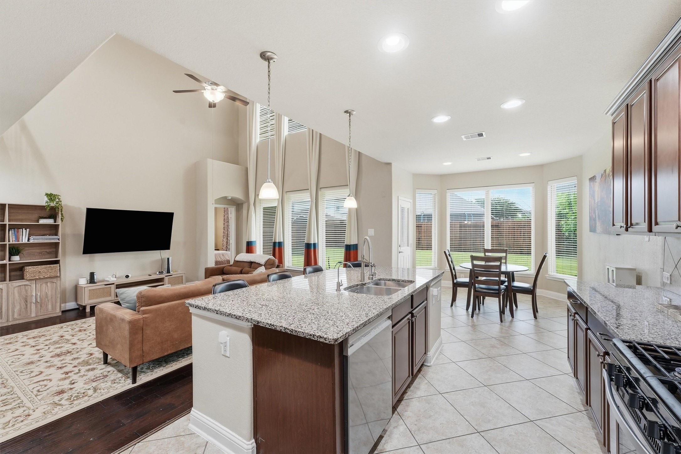 1908 Sunset Terrace Lane Pearland, TX 77089 - Photo 10 of 35 Kitchen island with space for seating.